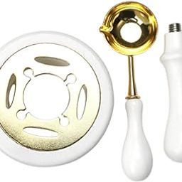 THE STYLE SUTRA Wax Seal Kit Wax Seal Warmer for Letters Gift Packing Crafting Supplies White-picture-13