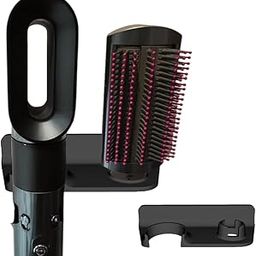 CRYSENDO Wall Mount Holder Compatible For Dyson Airwrap Complete, Long & Multi-Styler | Self-Adhesive Organizer Rack For Hair Styler & Attachment (Black-1pc)-image-11