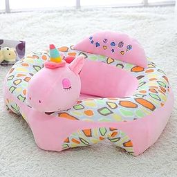 ATORSE Infant Sitting Chair Baby Support Seat Soft Baby Sofa Pink Unicorn-image-57
