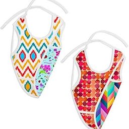 superbottoms Waterproof Cloth Bib, Reversible Bib (2 Prints in 1), Apron Style Bib, Full Coverage Bib with Breadcrumb Catcher, Mess-Free Feeding, 6m to 4y-picture-13