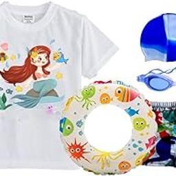 Swimming Costume for Girls Kids (Style 10, Trunk Design May Vary) | Swimming Trunk with Accessories-image-27