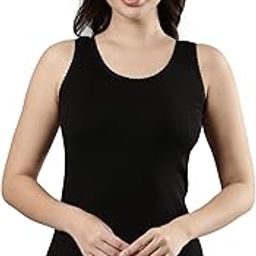 Body Hugging Camisole, Solid, Soft and Comfortable Cotton Fabric with Scallop lace and Broad Shoulder, for Women,Pack of 1-image-10