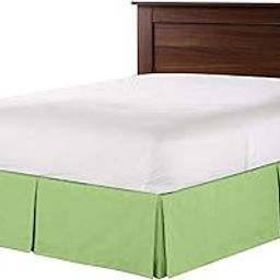 Hotel Luxury 800 Thread Count 100% Cotton Luxurious Box Pleated Bed Skirt with 18 Inch Drop Length (Queen,Sage)-27