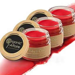 Organic Affaire Pack of 3 x Plushy Pout, Red Lip & Cheek Tint for Women | Matt Finish, Hydrating & Nourishing Natural Lip Tint Balm | Infused with Vitamin C, Shea Butter, Almond & Honey | Free from Paraben, Alcohol & Mineral Oils | 30 gm-17