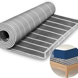 Bhyhok Mattress Underlay Under Mattress Pad with Breathable Meshfiber Cuttable Under Mattress Ventilation Aire-Flow Mattress Underlay for RV Bed Camper Boat （118.1 * 39.3in）-15