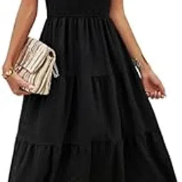 mastyle Women's Summer Solid Color Long Dress – Lightweight & Comfortable-picture-34