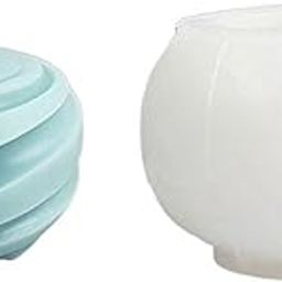Shoppeecity Spiral Ball Shape Candle Mold I 3D Fondant Geometry Round Silicone Mould I for DIY Handmade Ornament Chocolate, Aromatherapy, Soap, Resin Art Craft, Home Wedding Party Decoration (Small)-21