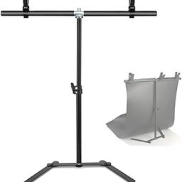 YUGAM Photography Backdrop Support Stand, 70cm Width, 50cm Height, Black Metal Frame with Clamps-14