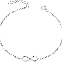 925 Sterling Silver Anklet Payal | Infinity Anklet for Women & Girls | Lovely Gift-29