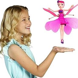 Magical Flying Fairy Doll, Hand Sensor Control, USB Powered Magic Flying Fairy, Sky Dancers Flying Toy, Rainbow Glitter Flying Princess Doll Best Gift for Girls Boys (Random Color)-image-61