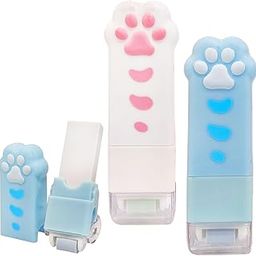 FunBlast Eraser for Kids – Pack of 2; Cute Cat's Paw Roller Erasers Set for Kids, Rubber Eraser, Aesthetic Stationery Items, Perfect Birthday Return Gift (Blue-White)-11