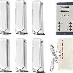 Hivisions Audio Door Phone 6 Bell Set(6 Bell Panel + 6 Handset + 1 Supply)-picture-26