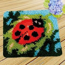 FABLOFT® Latch Hook Kits Rugs DIY Craft Needle Embroidery Rugs for Children Ladybug-picture-21