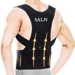 ALN® Posture Corrector Belt for Women and Men - Adjustable Back Brace & Straightener for Scoliosis, Hunchback Correction, Back Pain, Spine Corrector, Back Support and Posture Trainer, Shoulder Support Free Size Posture Corrector (Universal Size)-9