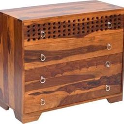 AMD ARTS Sheesham Wood Chest of 4 Drawer Storage Wooden Cabinet for Living Room Home (Honey Finish)-image-45