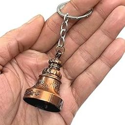 Guardian Bell KeyChain for Bike | Tibetan Key Chain Good Luck Key Chain (copper) (1 Pc)-picture-8