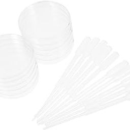 SKISUNO 1set Plastic Petri Dishes Transfer Pipettes Dishes for Scientific Applications Disposable Cell Culture for Experiments and School Projects-image-17