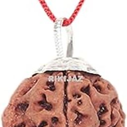 Ganesh Rudraksha Original Certified Silver Coated Pendant | Natural Ganesh Ji Nepali Bead | Astrological Benefits | Unisex Design for Men & Women-image-65