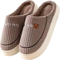 winter slippers for women home use soft slippers for man plush sleeper for woman Fuzzy Memory Foam Warm Knitted Fluffy Hotel Kitchen Shoe flip flop for Indoor, outdoor room bedroom footwear-image-12