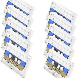 Low Noise Audio Cassettes, Blank Cassette Tapes for Music, High-Performance Low Noise, 45/90 Minute Capacity,Magnetic Tape,Empty Cassettes Perfect for Lectures,Seminars Everyday Recordings (5)-0