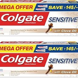 Colgate Sensitive Toothpaste, Everyday Protection, Pack of 2 x 160g Colgate Toothpaste, With Clove oil for long-term Relief and Fresh Breath-6