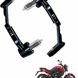 Asryd Motorcycle Brake Clutch Lever Guard Handlebar Protectors 7/8” 22MM CNC Alloy with Adjustable Angle Length (Black) for Bajaj Dominar 250 (Pack of 2)-image-85