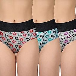 Women's Cotton Sinker High Rise Waistband Full Covrage Tummy Control Hipsters Panties Pack of 3-picture-7