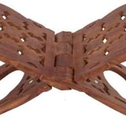 Delux Wood Carver Wooden Hand Carved Rehal Holy Books Stand // Handcrafted Book Stand Book//religiou Book Stand-image-85