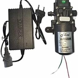 Filox 12v Water Pump Battery Sprayer Motor High Performance 100 PSI Pressure Switch DC 12V 80W Micro Electric Diaphragm + Free Adapter SMPS (Black)-image-84