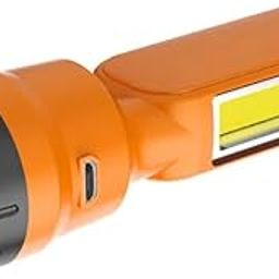 WRENS 25watt Lasar +15watt COB Rechargeable Led Torch Light Long Range Emergency Light Rechargeable Torch with 1200 mAh Lithium Battery (Orange)-image-129
