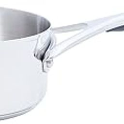 Meyer Select Nickel Free Stainless Steel Open Milkpan | Tea pot| Milk Pot | Small Milk Pan with triply Base | Chai Pan | Mill pan for Cooking | Gas and Induction Compatible, 14cm/ 0.9 Liters, Silver-image-20