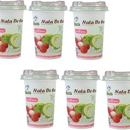 Captain Dolphin Lychee Drink with 50% Nata De Coco | Pack of 6 x 270g-image-94