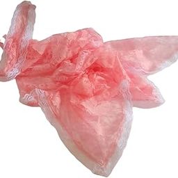 Christian Scarf Baby Pink Color Floral Net Lace Shawl Wrap Shoulder Wrap or Headscarf Mantila Veil For Church Mass Larhe Size Triangle Pattern-picture-21