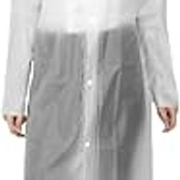 Women's Transparent PVC Raincoat Pack of 1 (White Transparent)-image-47