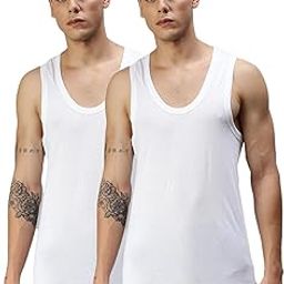 Men's Cotton Vest (Pack of 2)-34