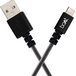 boAt Micro USB 500 Tangle-free, Sturdy Micro USB Cable with 3A Fast Charging & 480mbps Data Transmission, 10000+ Bends Lifespan & Extended 1.5m Length (Carbon Black)-32