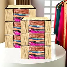 Shaping Fabric Garment Cover Non-Woven 90 GSM with Transparent Window & Double Metal Zipper – Pack of 6 | Dustproof Clothes Storage Bag for Sarees, Suits, Jackets, Shirts SCXLRL1582493517524148525320-image-91