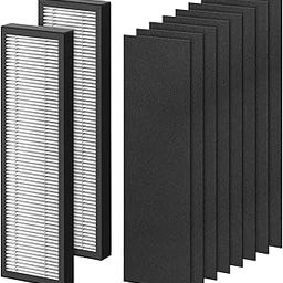 HEAVENGLOW HEPA Replacement Purifier Spare Parts Easy Installation Air Purifier Cleaner 2pcs Black-image-111
