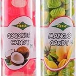 Dizzle Candy Mouth Freshener Coconut Candy 220g & Mango Candy 220g Combo-image-57