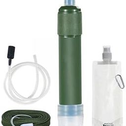 MERISHOPP® 2xCompact Outdoor Survival Water Filter Purifier Filtration System Hiking Gear|Sporting Goods | Outdoor Sports | Camping & Hiking | Water Bottles & Hydration-image-80