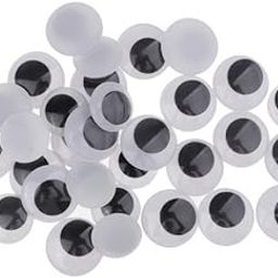 TRENDYNEST® 4x150 Pieces Self Adhesive Wiggle Googly Eyes DIY Toys Scrapbooking Accessory | Crafts | Multi-Purpose Craft Supplies | Crafting Pieces | Wiggle Eyes-image-1