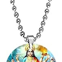 Maa Durga Devi Sherawali Bead Chain Acrylic Pendnet for Men and Women-image-3