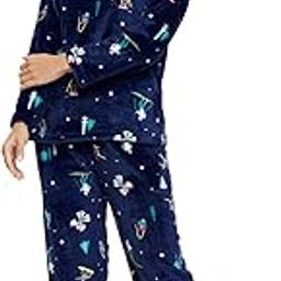 Womens Winter Full Sleeve Top and Pajama Pants Regular Fit Night Suit Round Neck Top and Pyjama Set Ladies Night Dress-image-2