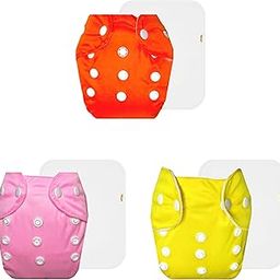 Dumbledo Lite Cloth Diaper with Cotton Insert (Pack of 3) | Snug Fit | Leakproof | Travel Friendly | Designed by Moms | 3 Months – 2 Years | Unisex Baby-image-96
