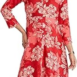 Women Below The Knee Liva Straight Printed Dress-image-22