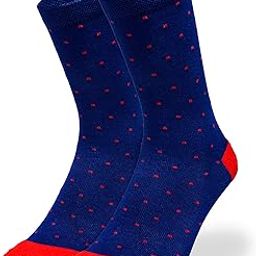 Premium Colorful Scottish Lisle Cotton Socks for Men - Regal Edition (Material: Scottish Lisle Cotton | Color: Blue | Free Size | Regular Length) (Blue)-image-0