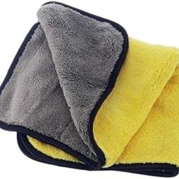 Florabliss® 600 GSM Heavy Microfiber Cloth for Car Cleaning and Detailing, Dual Sided, Extra Thick Plush Microfiber Towel Lint-Free, 40cm x 40cm, (Pack of 1).-9