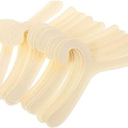 TOBBOMEY 20pcs Plastic Pet Clothing Hangers Dog Mini Dresser Clips Organize Your Puppy's Wardrobe-image-1