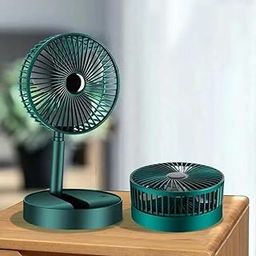 Aryan Utsav High Speed Table Desk Fan for Home fan Table Fan with Strong Airflow Quiet Operation Portable Pedestal Fan Speed fan Adjustable Fan (Round Telescop)-15