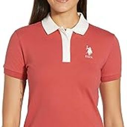 u.s. polo assn. Women's Cotton Solid Regular Fit Polo Shirt-picture-19